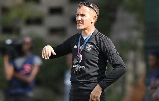 A file picture of Serbian Milutin 'Micho' Sredojevic coaching South African club Orlando Pirates two years ago.