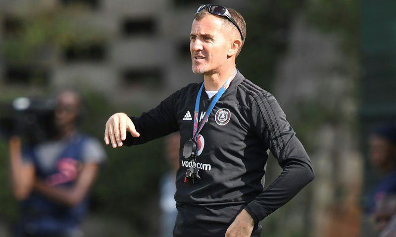 A file picture of Serbian Milutin 'Micho' Sredojevic coaching South African club Orlando Pirates two years ago.