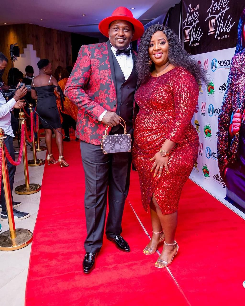 Terence and his wife Milly Chebby. List of Celebrities who graced Bahati’s Listening party and Album Launch (Photos)