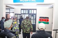 President Uhuru Kenyatta tours the City at Night lauching Hospitals, does a surprise Interview at Rueben FM (Video)