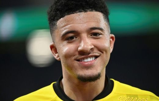 On his way to Old Trafford -- England winger Jadon Sancho has joined Manchester United from Borussia Dortmund in a five-year deal