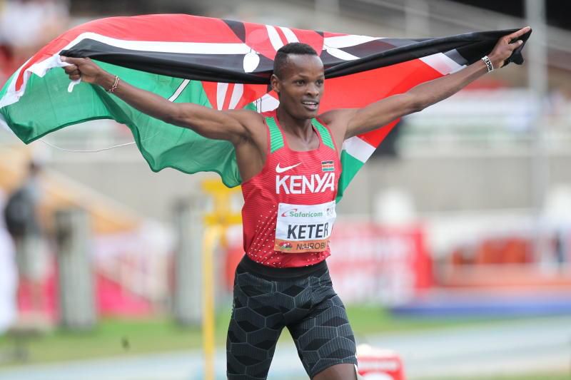 Keter blazed the final lap before giving the homestretch a devastating finishing kick, stopping the clock in 3mins, 37.24secs.