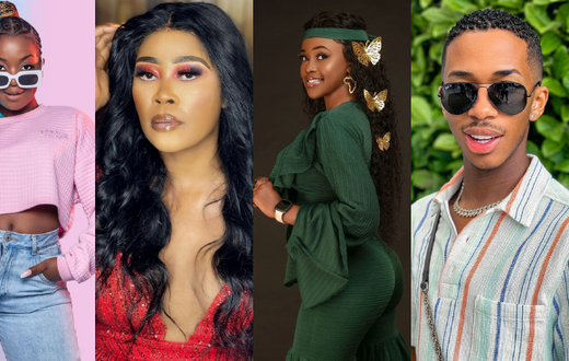 Witney Ramabulana, Tyra Chikocho, Azziad Nasenya and Lasizwe