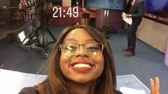 Anita Nkonge at NTV studio