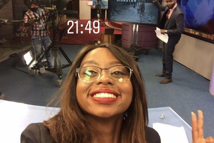 Anita Nkonge at NTV studio