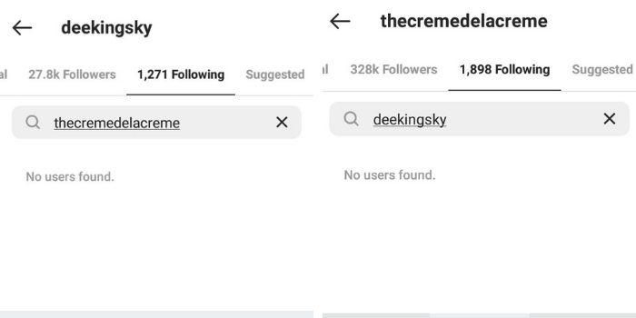 DJ Crème De La Crème and his wife have unfollowed each other on Instagram