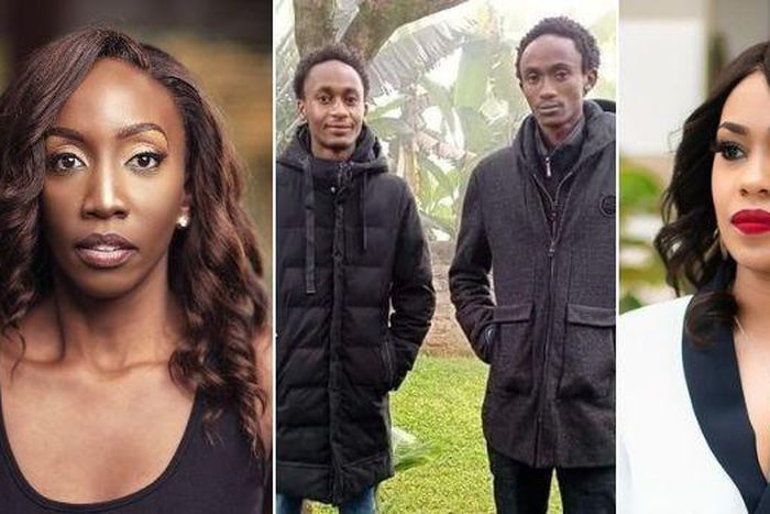 Citizen TV news anchors Yvonne Okwara and Victoria Rubadiri