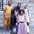 Moji Short Baba with his Grandmother and other Family Members. Boomplay joined Moji in Surprising his Grandmother on Mother's Day.