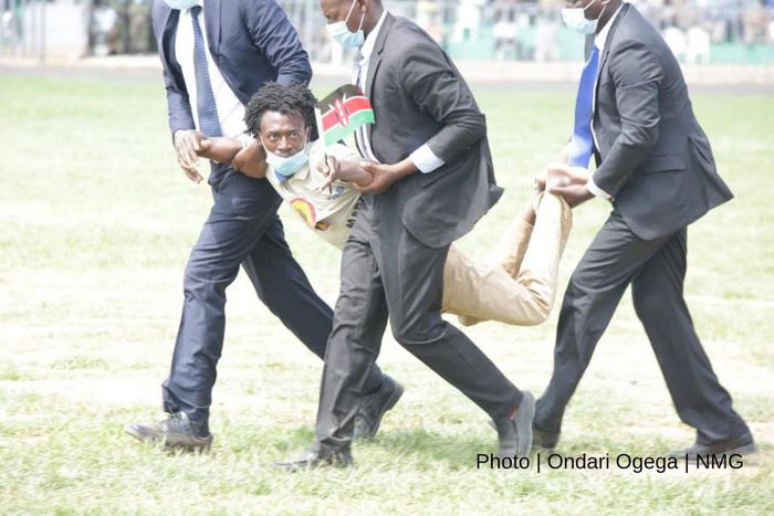 Man who caused drama at Jomo Kenyatta stadium