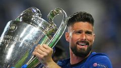 French forward Olivier Giroud won the Champions League with Chelsea.