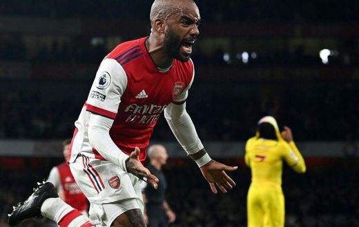 Arsenal's French striker Alexandre Lacazette