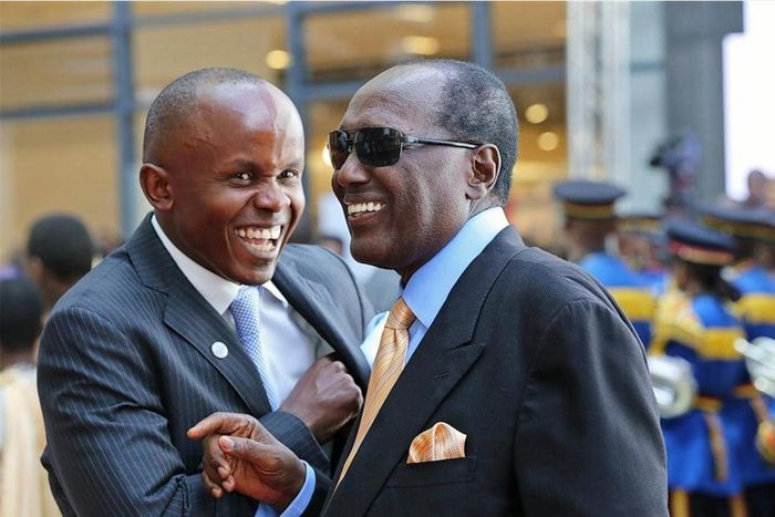 Centum CEO, with the late Chris Kirubi