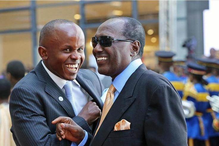 Centum CEO, with the late Chris Kirubi