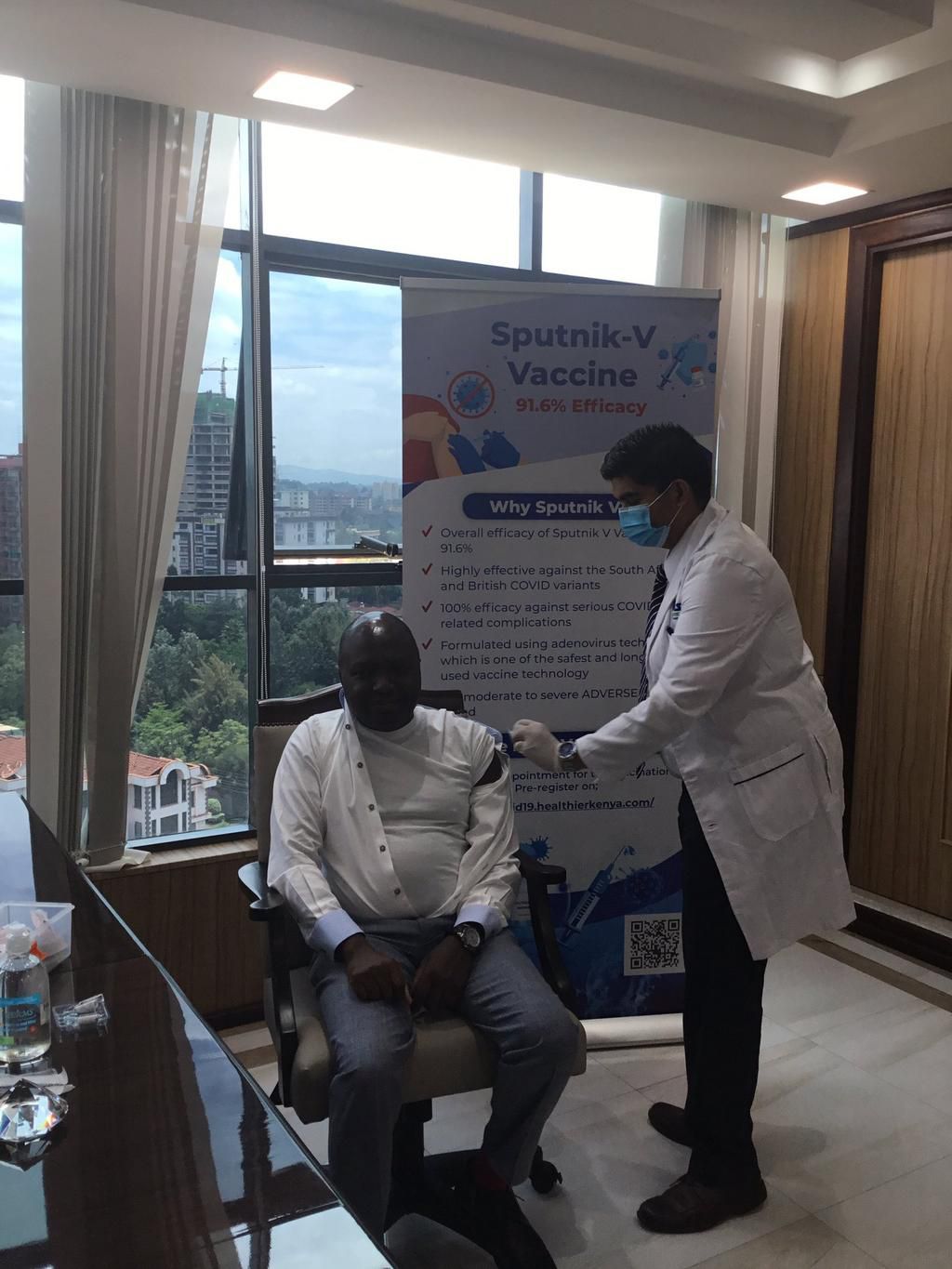 2 lawyers - Ahmednasir Abdullahi and Donald Kipkorir - become first Kenyans to receive Sputnik V Covid-19 vaccine