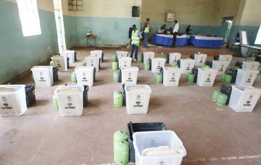 File image of ballot boxes being prepared by IEBC officials ahead of an election