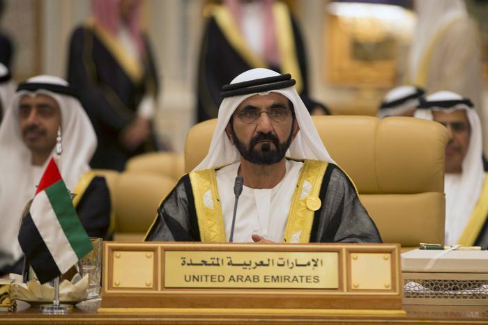 Sheikh Mohammed bin Rashid Al Maktoum, Prime Minister and Vice-President of the United Arab Emirates and ruler of Dubai, attends the Summit of South American-Arab Countries, in Riyadh November 10, 2015.