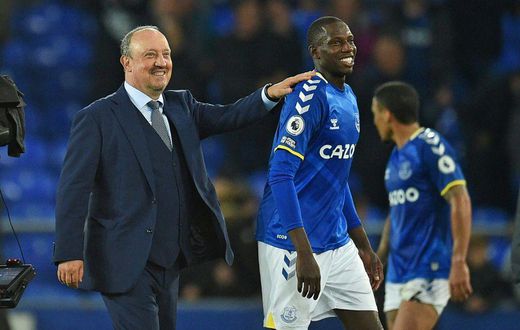 Abdoulaye Doucoure (right)has been in fine form for Everton this season
