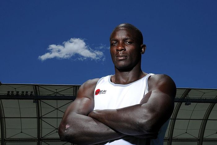 GOLD COAST, AUSTRALIA - OCTOBER 12: Andrew Amonde of Kenya poses after the Kenya Gold Coast sevens captain's run session at Skilled Park on October 12, 2012 in Gold Coast, Australia. (Photo by Matt Roberts/Getty Images)
