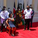 CJ Martha Koome receiving the Covid-19 vaccine booster shot at  State House [Photos]
