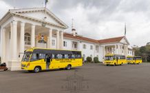 President Uhuru Kenyatta on Friday at State House, Nairobi donated ten buses to various secondary schools and community groups from across the country