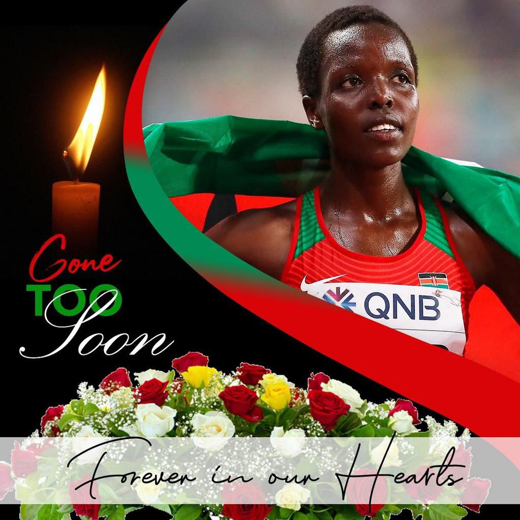 Funeral programme for the late Kenyan athlete Agnes Tirop
