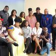The cast of Papa Shirandula celebrating the death anniversary of Charles Bukeko