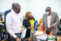 Political Parties registration officer Judy Gathoni at the ODM party headquarters