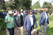 One Kenya Alliance principals Senator Gideon Moi (KANU), SC Kalonzo Musyoka (Wiper) and Senator Moses Wetangula (Ford-Kenya)