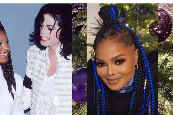 Janet Jackson and her late Brother Michael Jackson