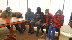 Six police officers suspected to have murdered Brian Njiru and Emmanuel Mutura in Kianjokoma, Embu County are currently at Milimani Law Court