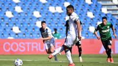 Luis Muriel's missed penalty at Sassuolo ensured Inter Milan won their 19th Serie A title