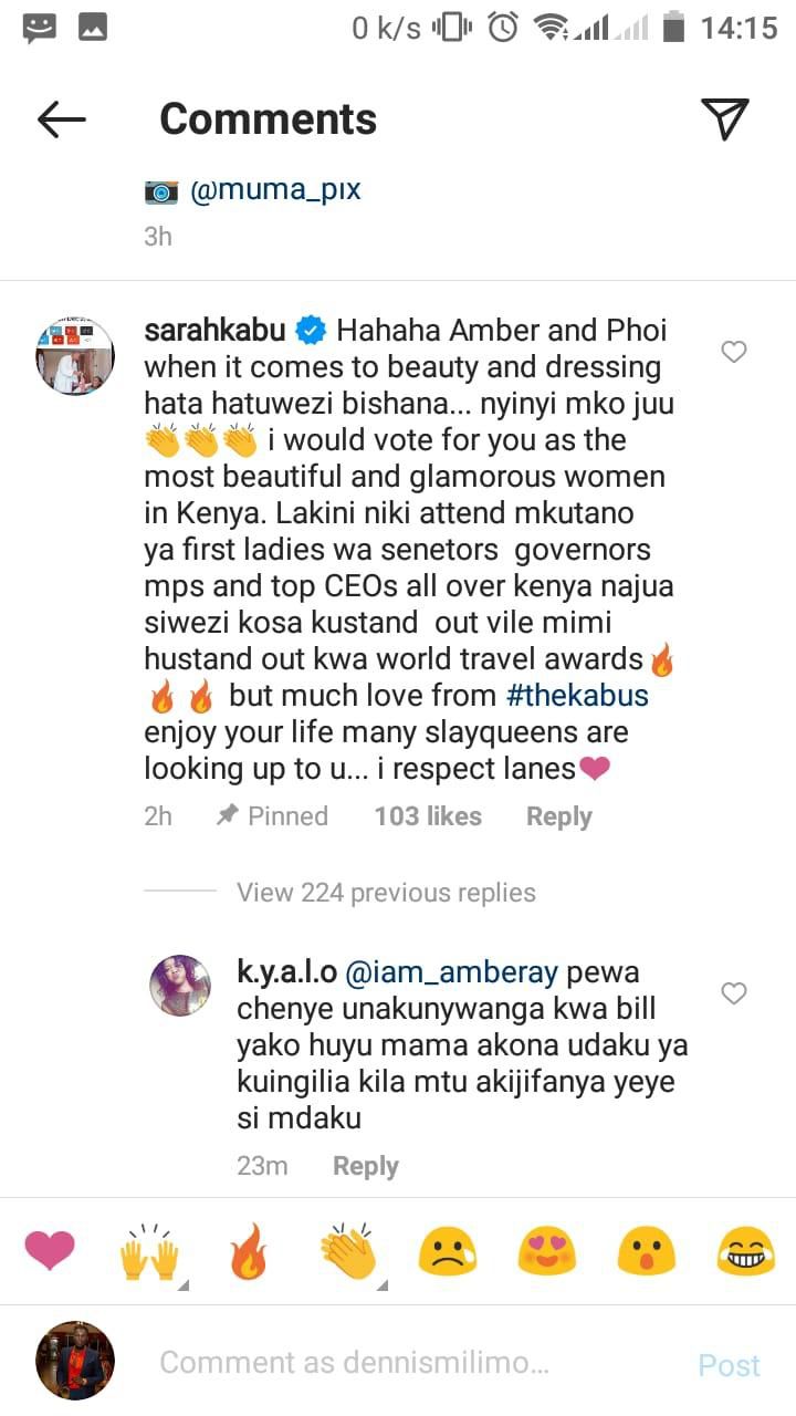 Amber Ray in an ugly public fallout with Bonfire’s Sarah Kabu (screenshot)