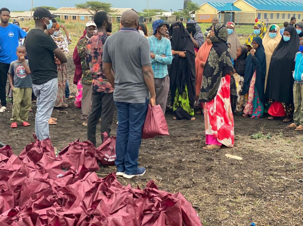 Politician Mwenda Thuranira puts smiles on faces of Isiolo residents with food donation on Mother's Day (Photos)