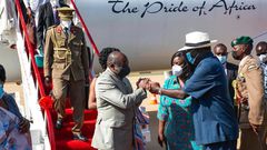 Raila Receives Uhuru's Madaraka Day Chief Guest in Kisumu