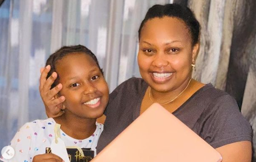 Milicent Omanga and daughter Maya