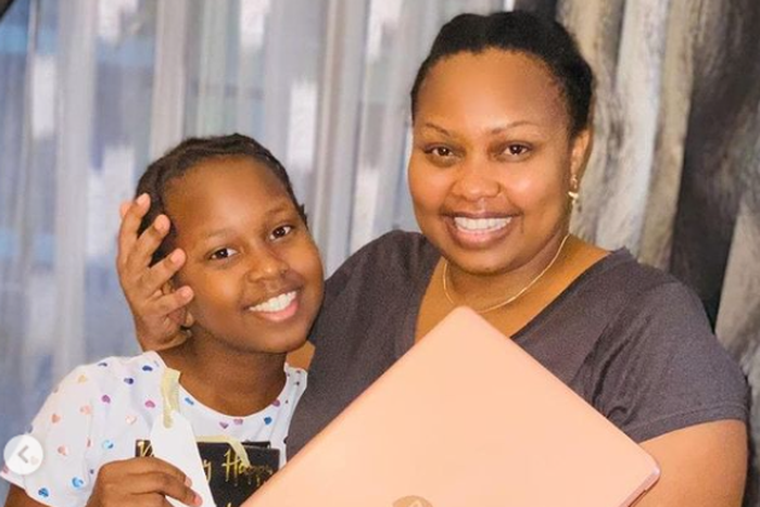 Milicent Omanga and daughter Maya