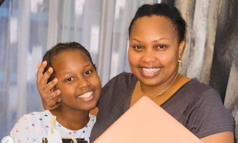 Milicent Omanga and daughter Maya