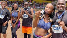 Queen Yulah and Dr. Ndege aka Jembe ni Jembe at Kilimarathon