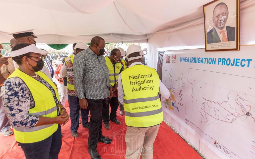 President Uhuru Kenyatta tours Multi-billion projects in Kirinyaga County