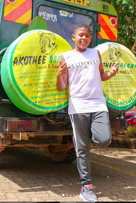 Akothee's son Ojwang turns a year older