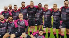 Macaharia with the rest of his Bisons teammates preparing for the Union Cup tournament in Dublin, Ireland. (COURTESY: SKY SPORTS)