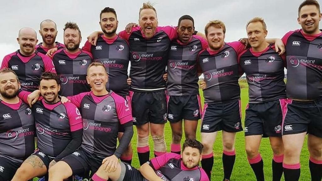 Macaharia with the rest of his Bisons teammates preparing for the Union Cup tournament in Dublin, Ireland. (COURTESY: SKY SPORTS)