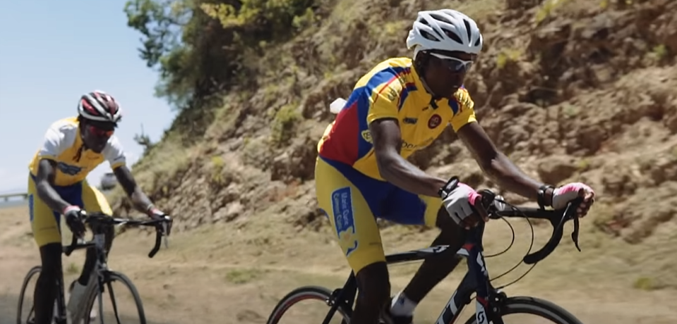 Team of duathlon athletes from Kibera