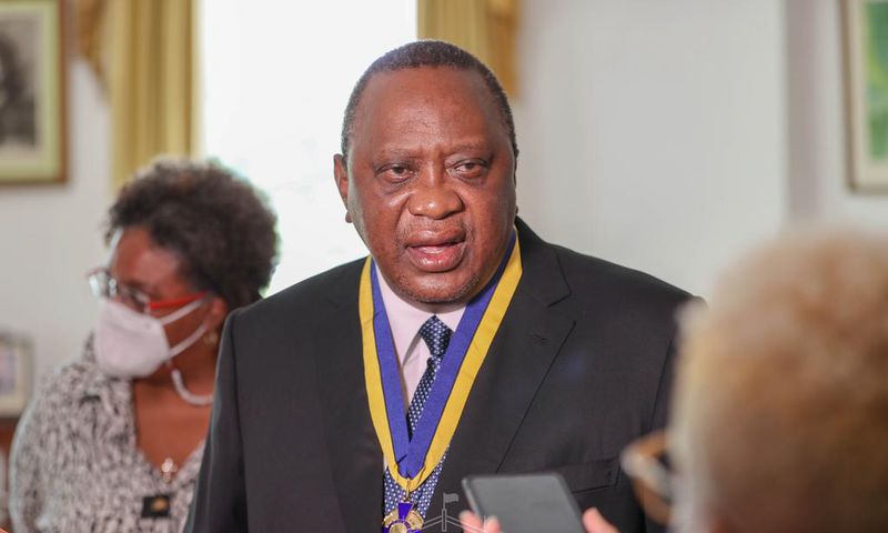 President Uhuru Kenyatta was conferred the 'Order of Freedom of Barbados' award