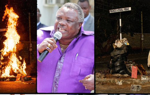 Francis Atwoli's Road in Kileleshwa Vandalized Yet again