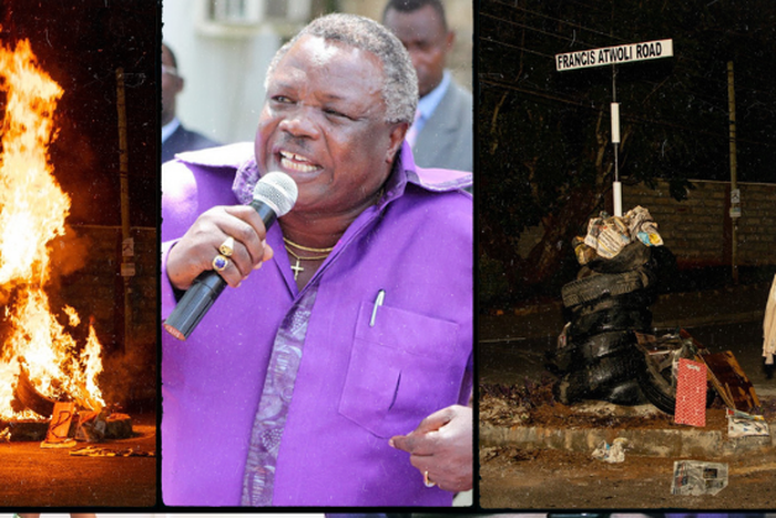 Francis Atwoli's Road in Kileleshwa Vandalized Yet again