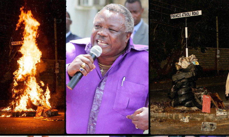Francis Atwoli's Road in Kileleshwa Vandalized Yet again