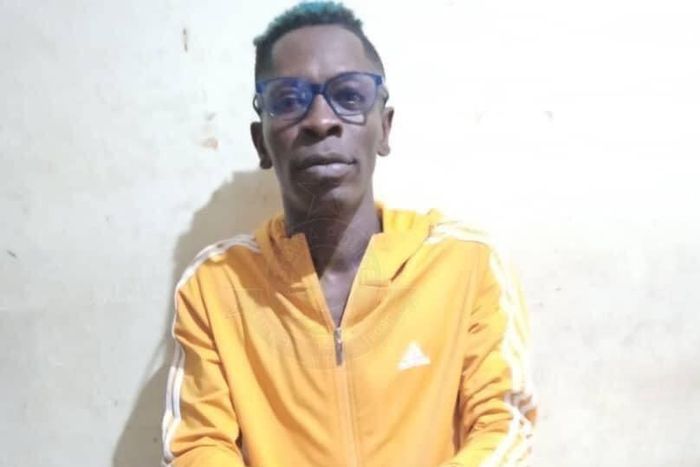 Shatta Wale in handcuffs