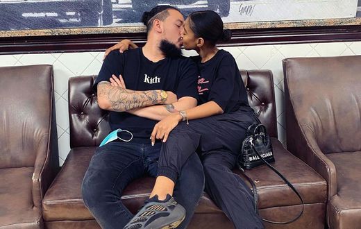 Rapper AKA and fiance