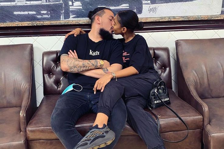 Rapper AKA and fiance